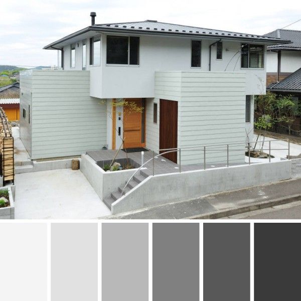 21 esquemas de color exteriores de casas grises modernas