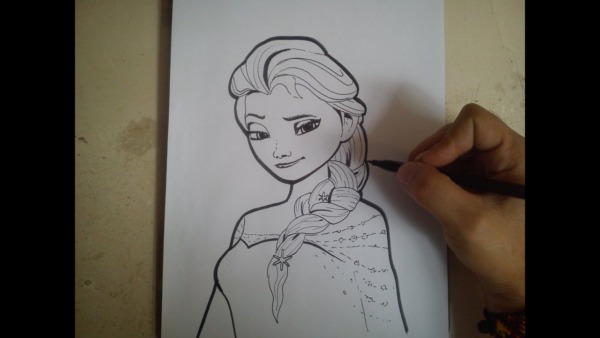Aprende a dibujar a Elsa de Frozen de Disney con estos sencillos pasos