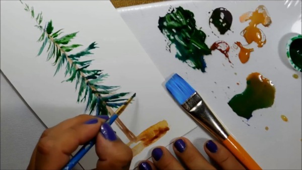 Cómo pintar pinos que se vean realistas