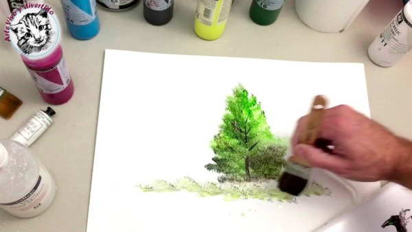 Cómo pintar sobre pintura acrílica