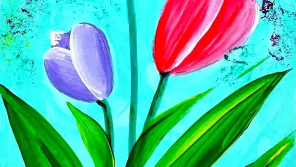 Cómo usar pintura hinchada de tulipán