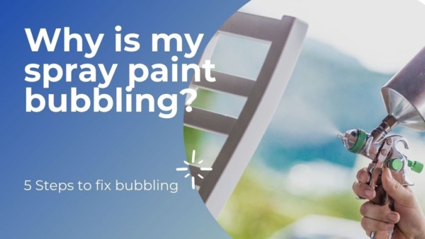 ¿Por qué mi pintura en aerosol está burbujeando?