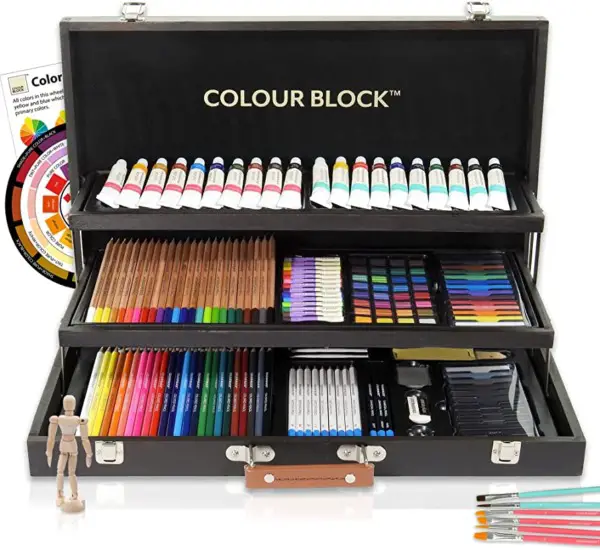 ¿Puedes usar lápices de colores sobre pinturas acrílicas?