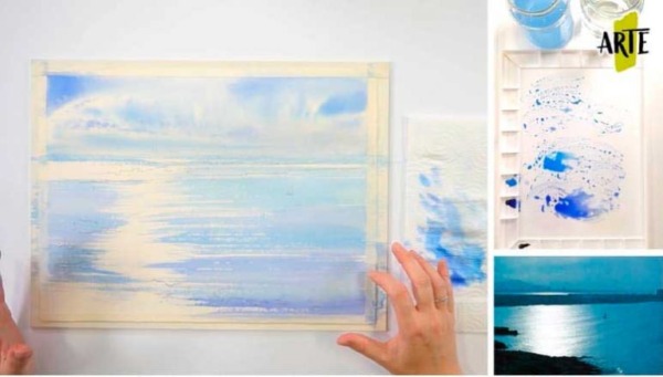 ¿Puedes usar pinturas de acuarela con agua salada?